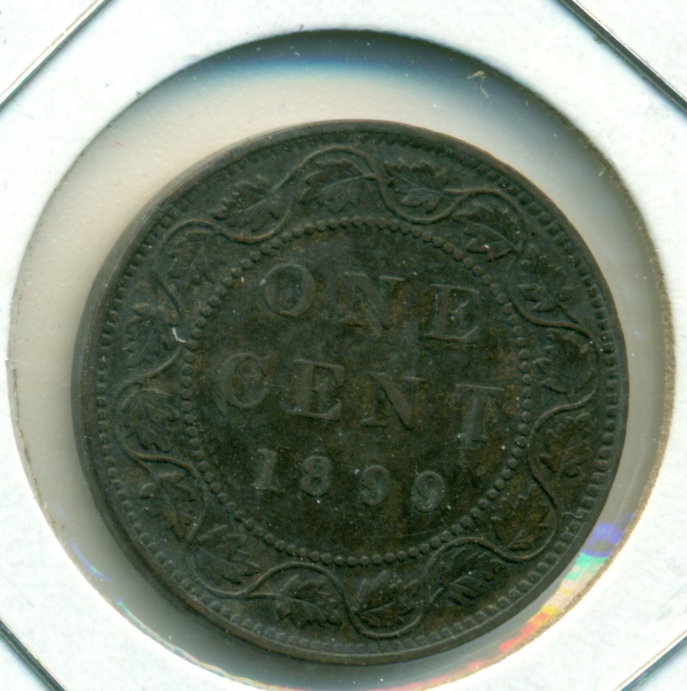 1899 CANADA LARGE CENT, EXTRA FINE, GREAT PRICE!