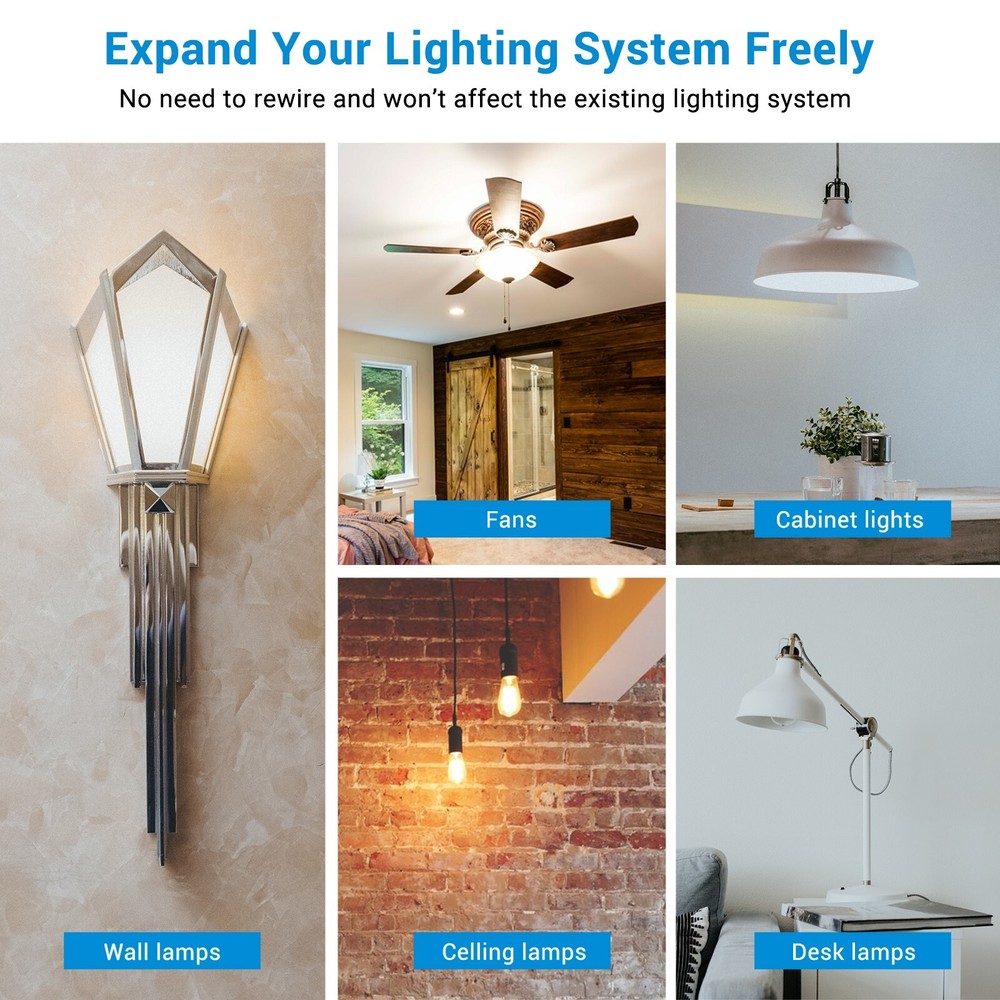 DEWENWILS Wireless Remote Control Wall Light Switch for Ceiling Lights 30M Range