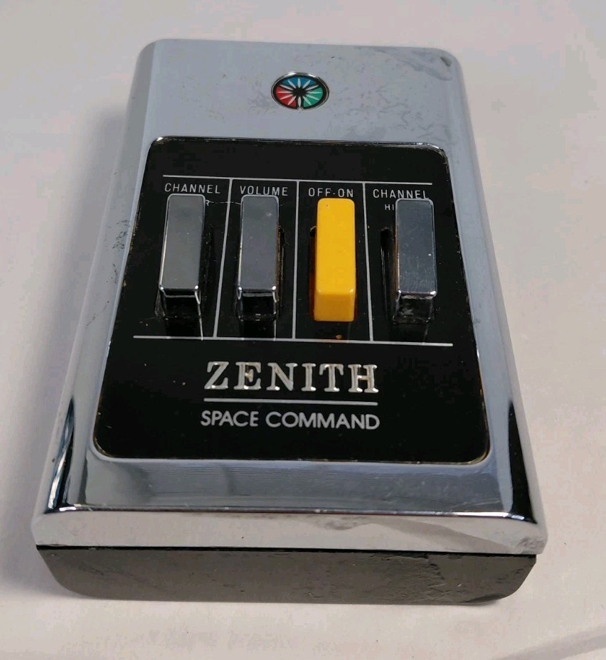 Vintage 1960's Zenith SPACE COMMAND Four Push Button Television Remote Control!!