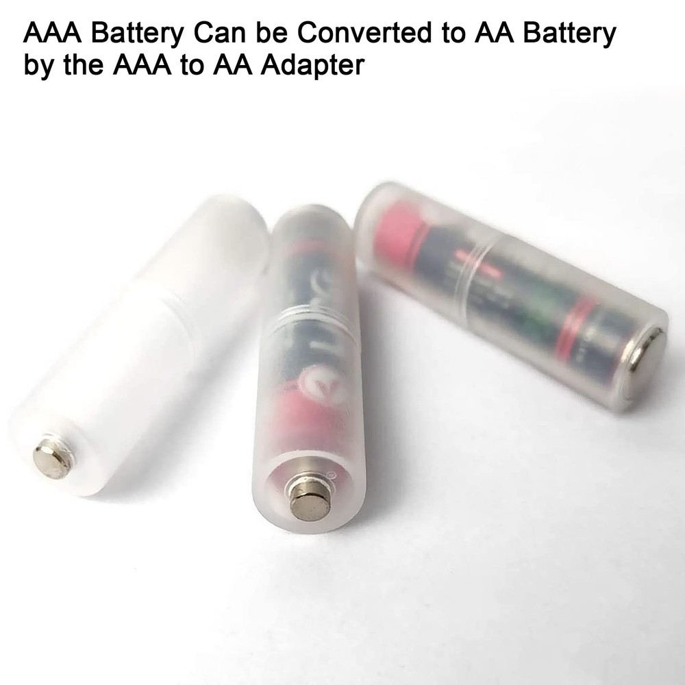 Coliao 10pcs AAA to AA Battery Adapter