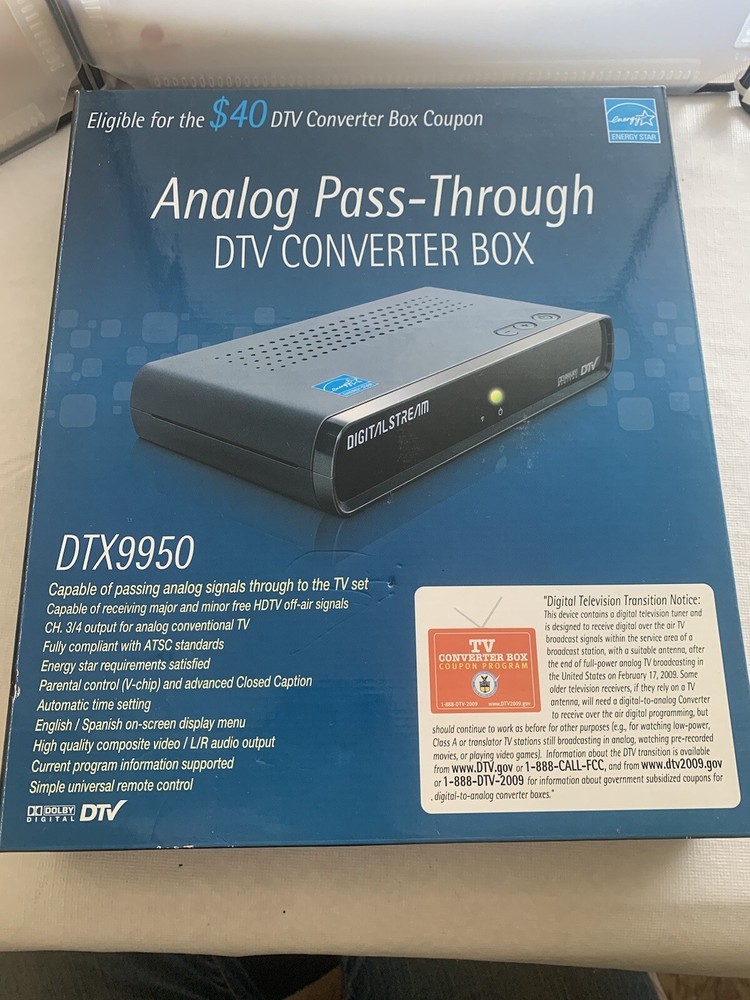 Digitalstream DTX9950 Analog Pass-Through DTV Converter Box