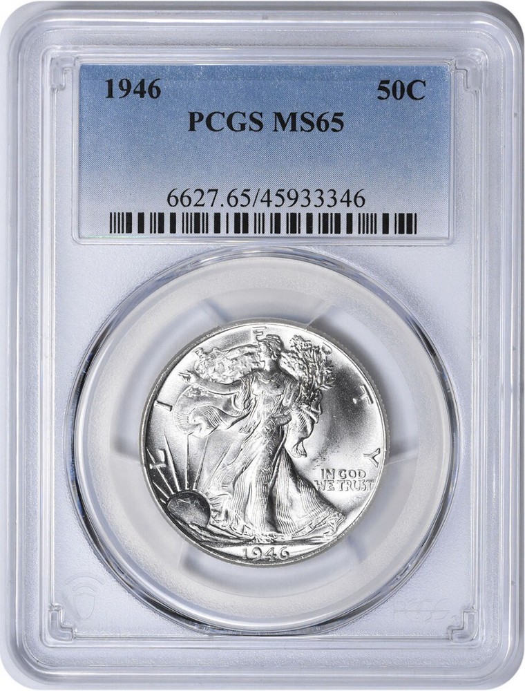 1946 Walking Liberty Silver Half Dollar MS65 PCGS