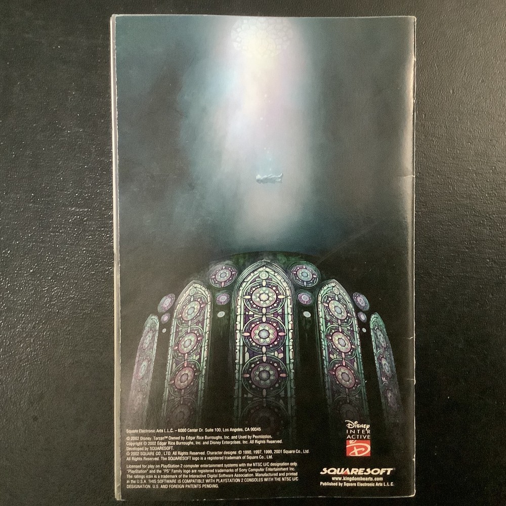 Kingdom Hearts PS2 PlayStation 2 Instruction Manual Only