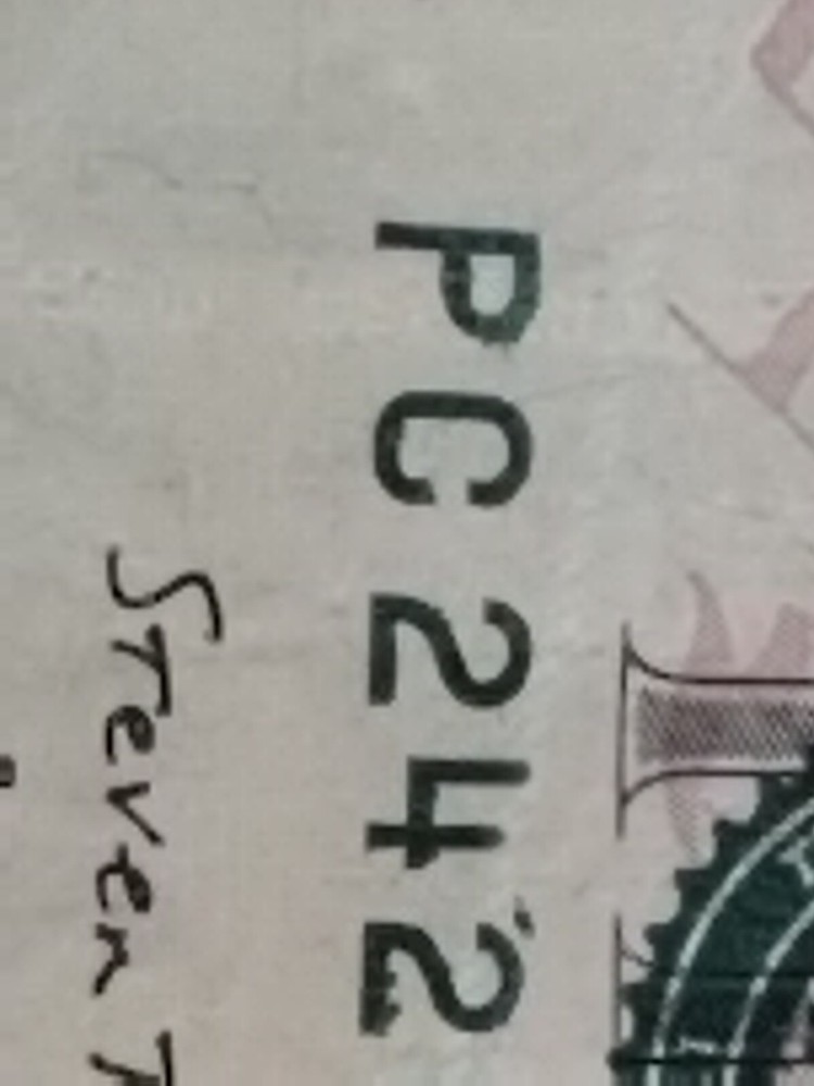 $10 2017A ERROR Over Inked BOTH Serial Numbers & Ink Transfer Reverse (Lot4055)