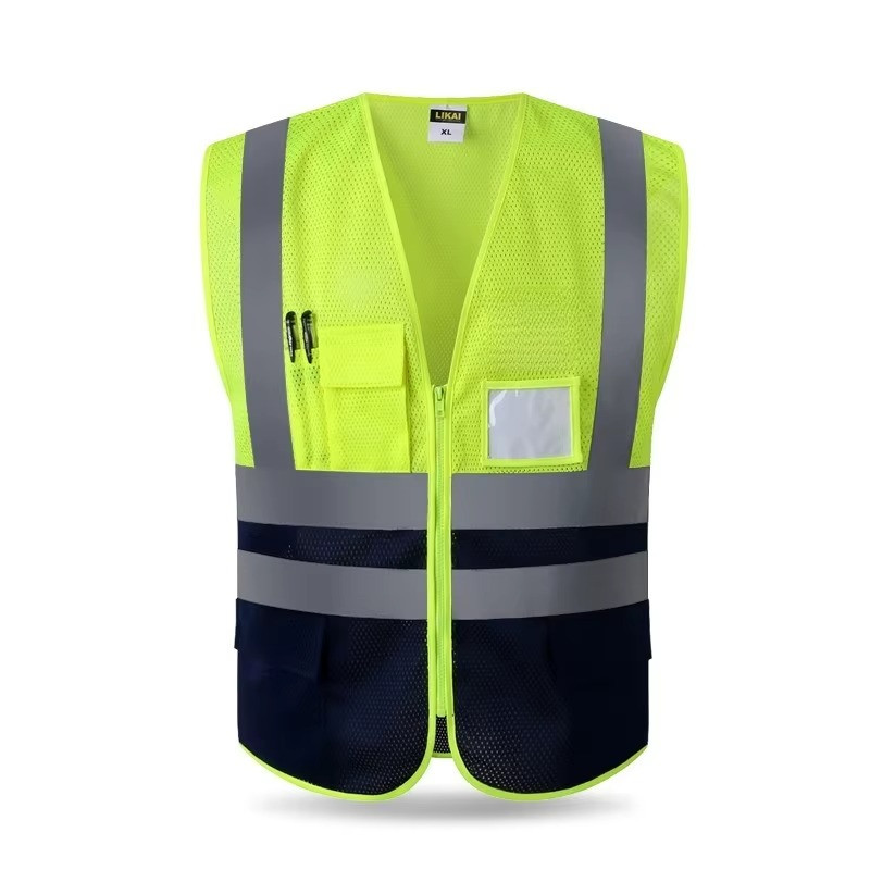Black Two Tones Safety Vest ,With Multi-Pocket Tool