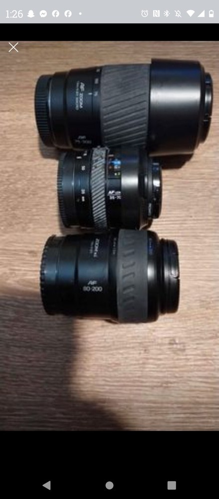 minolta camera lenses lot