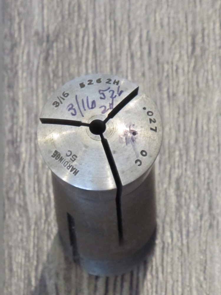 HARDINGE 5C Round Collet 3/16 in. With Internal & External Threads