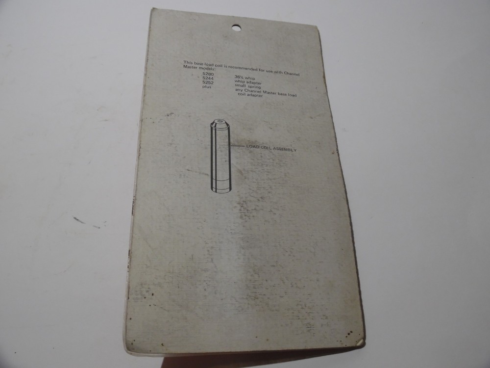 Channel Master CB Model 5260 Base Load Coil