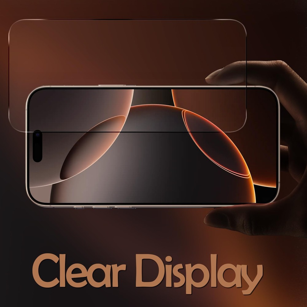 Malphiace for iPhone 16 Pro Max Front and Back & & Lens(3-piece)