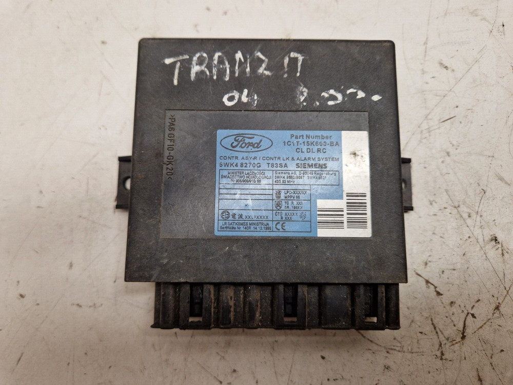 2003 FORD TRANSIT CENTRAL LOCK CONTROLLER  1C1T15K600BA