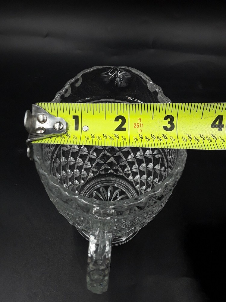 Anchor Hocking Wexford Pattern Clear Crystal Creamer