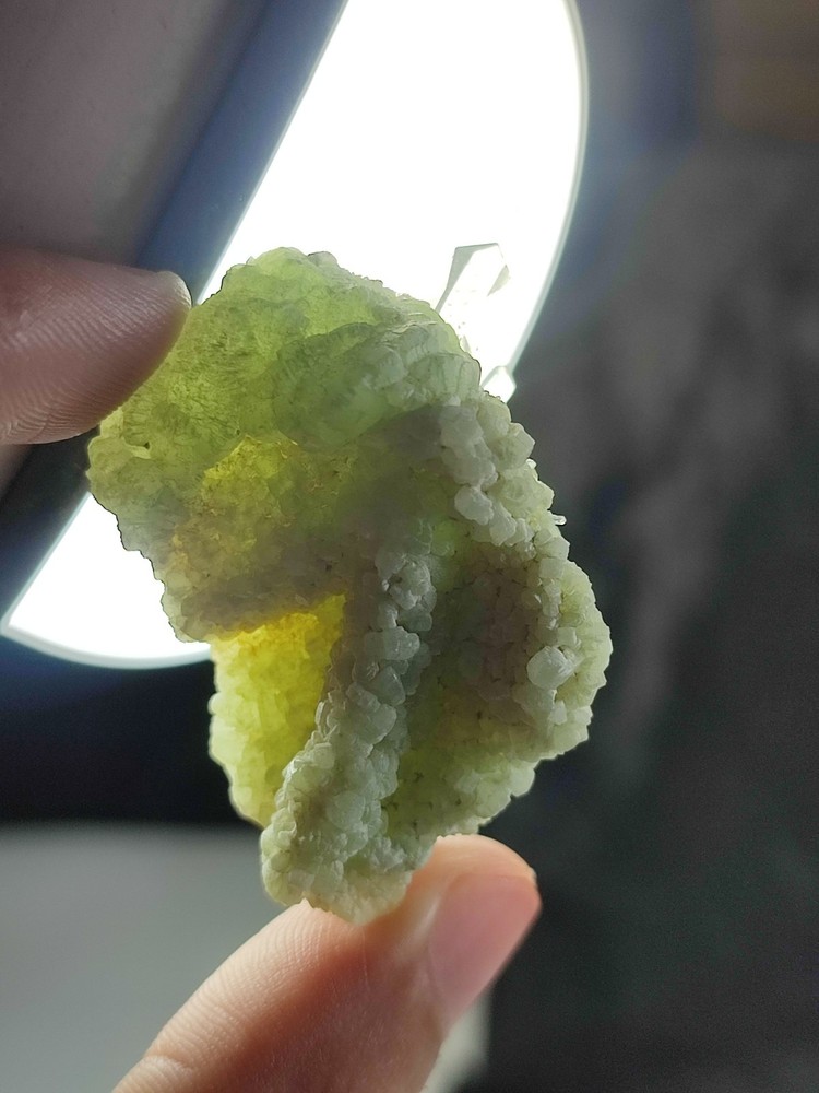 Calcite With Prehnite Nice Color & Termination-Afg.