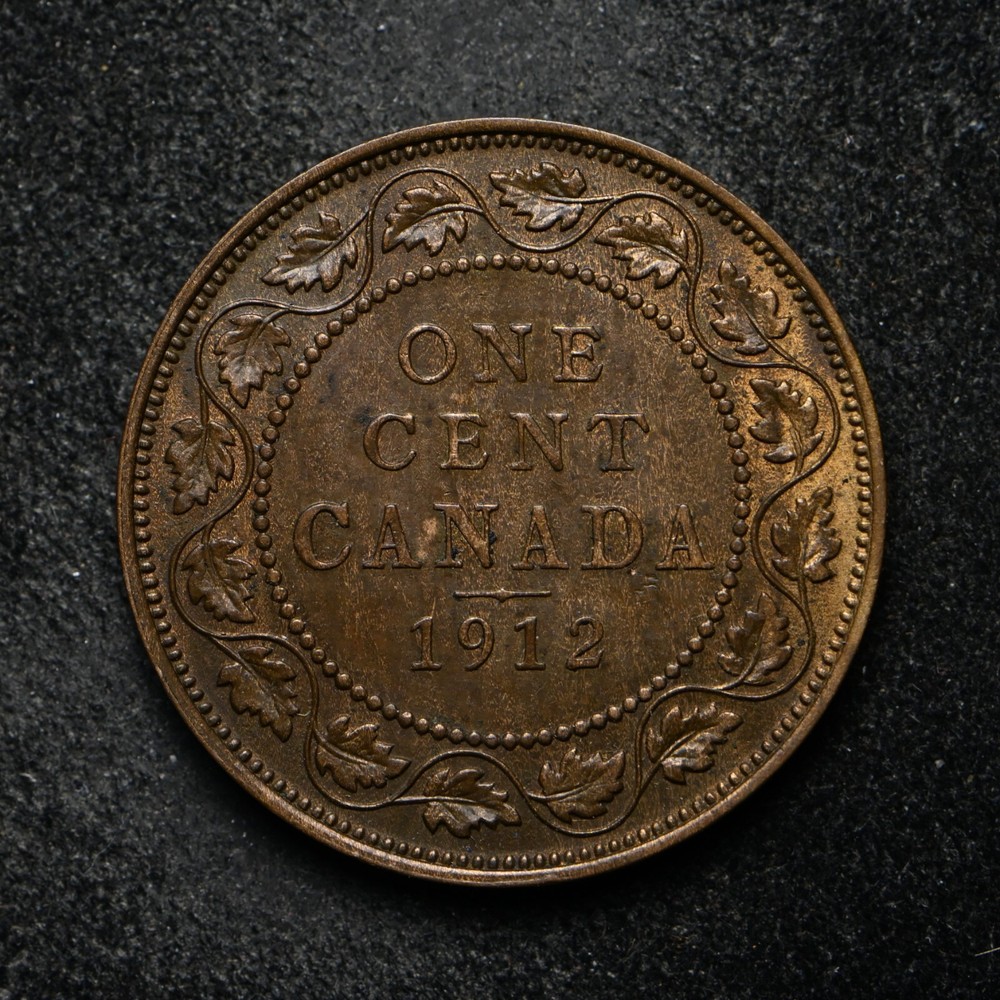 1912 Canada Large One Cent AU+ (bb14317)