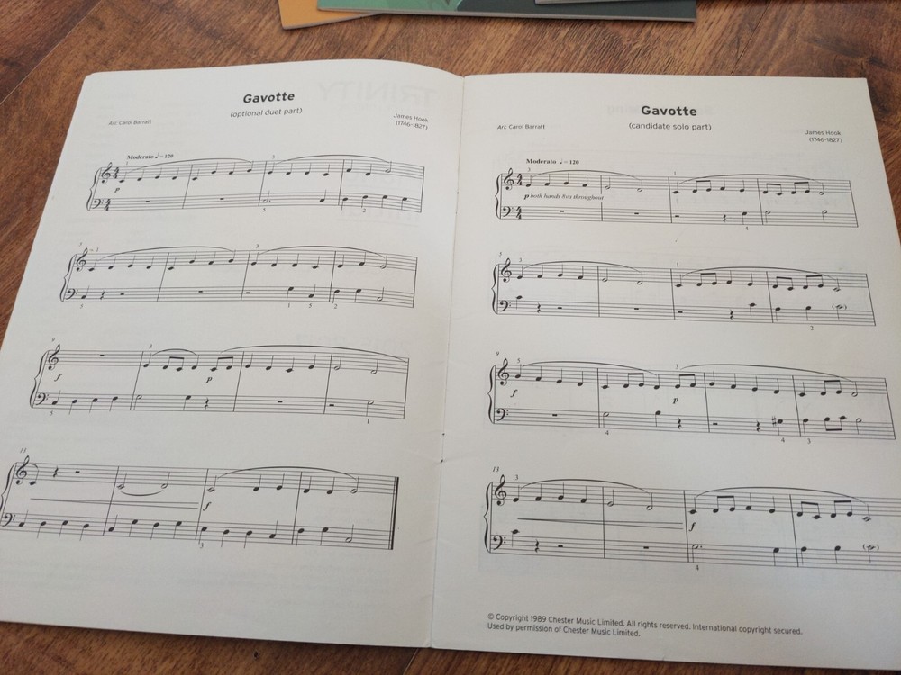 Trinity Initial Pieces and Exercises 2015-2017 piano book