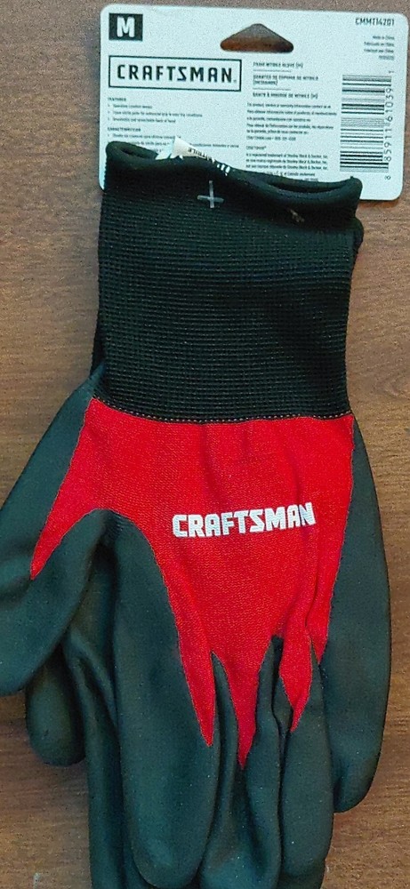 Men's Craftsman Work Gloves Size Medium New