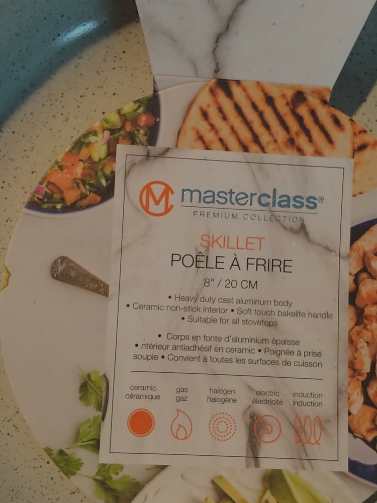 Masterclass Premium Cookware 4pc. 9.5" &8" Peachy Pink LOW SKILLETS