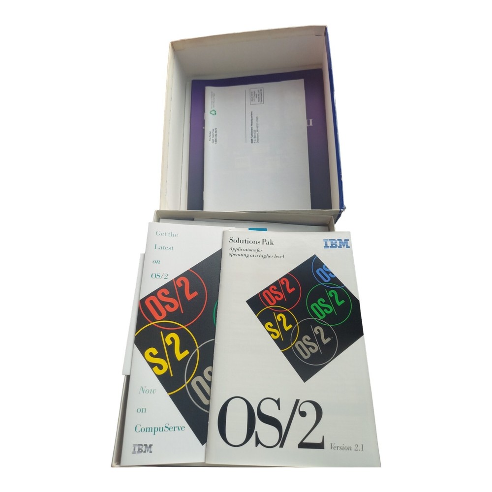 IBM OS/2 Version 2.1, Special Edition for Windows 3.5" Floppy COMPLETE New Open