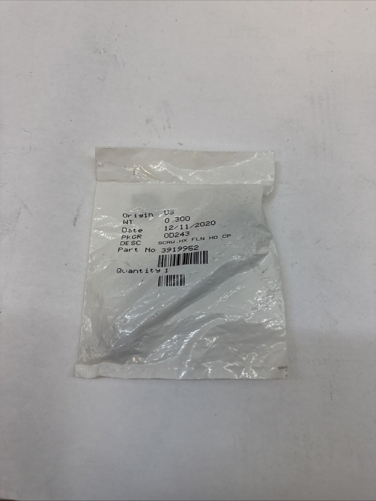 CUMMINS SCREW,HEX FLANGE HEAD CAP 3919952