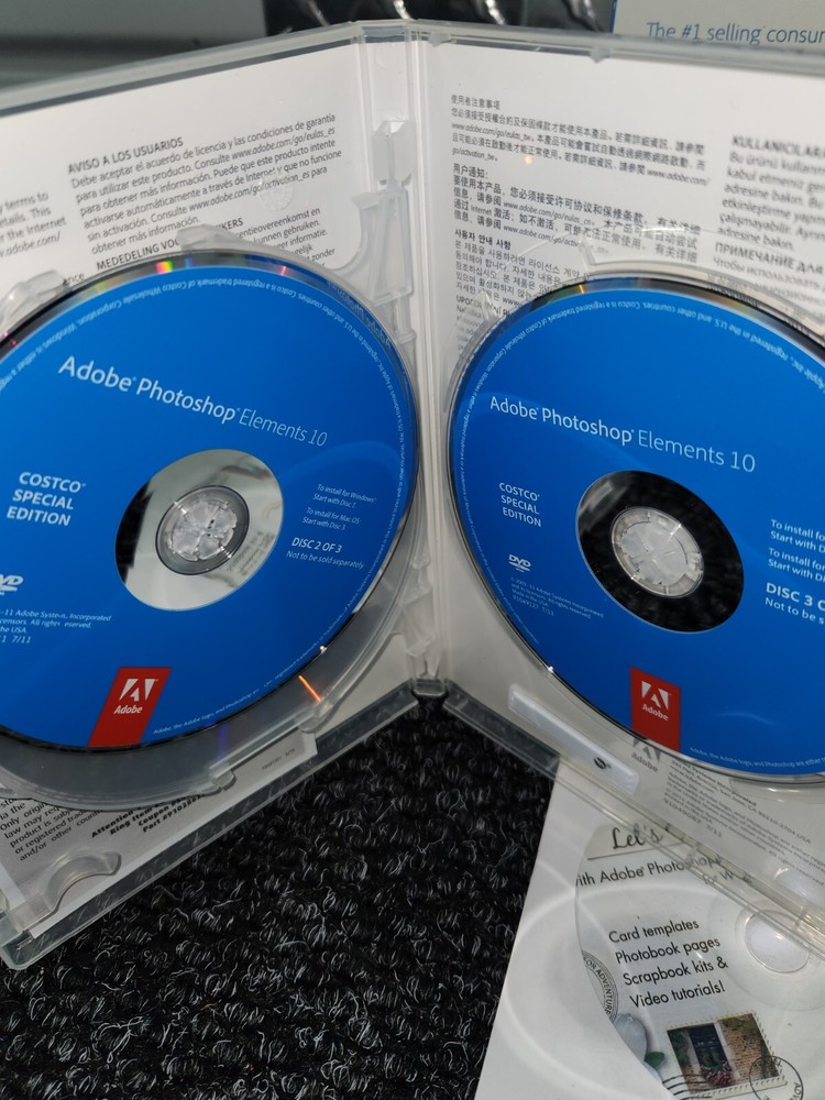 Adobe Photoshop Elements 10 & Premiere Elements 10 PC / MAC READ!!