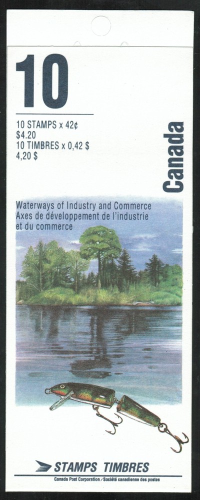 Canada sc#1412b Heritage River - 2, Booklet Bk145b, Mint-NH
