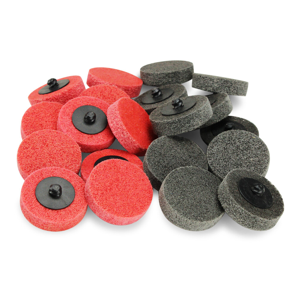 10 Pack - 2" Quick Change Surface Preparation Disc Non-Woven Die Grinder Pads