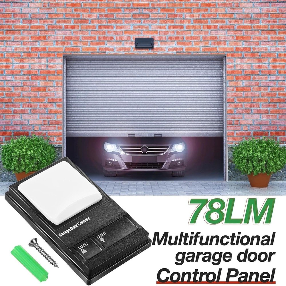 Complete Garage Door Wall Keypad Kit - Illuminated, Secure Control Solution