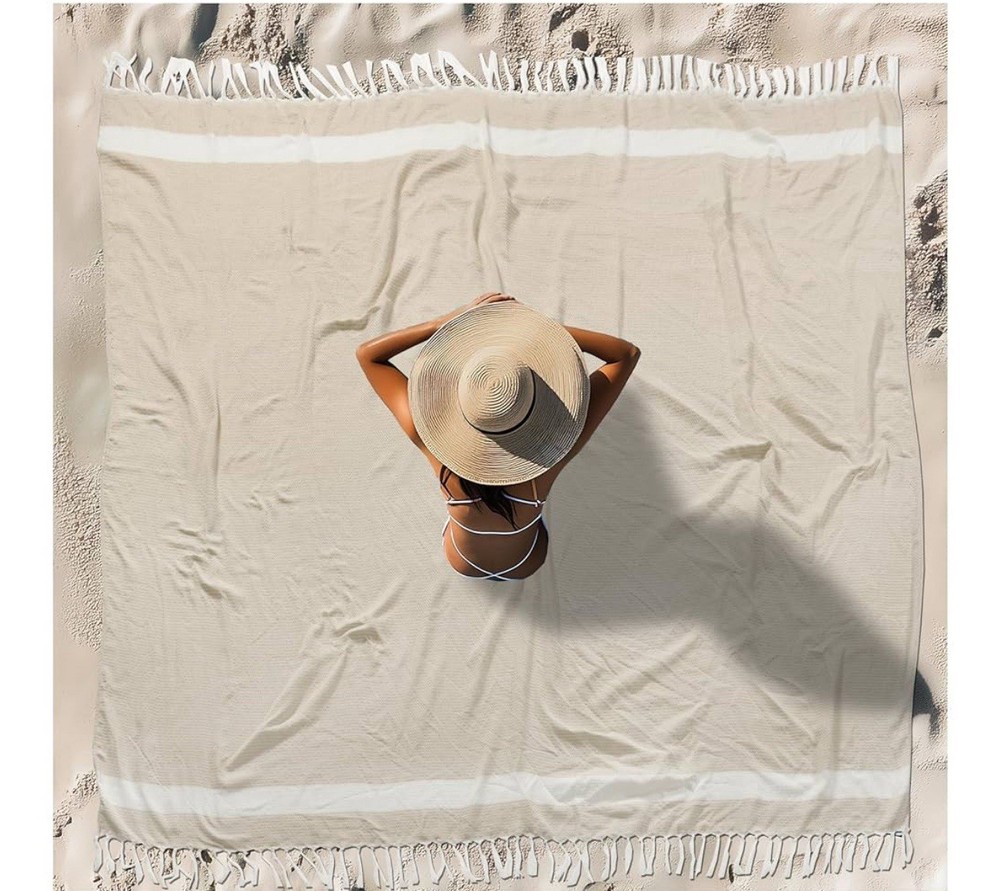VIKUMOND TURKISH BEACH TOWEL ONE SIZE