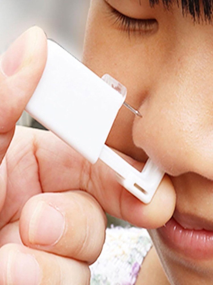 Self Nose Piercing Kit with Built-in Nose Stud - Quick & Easy Use