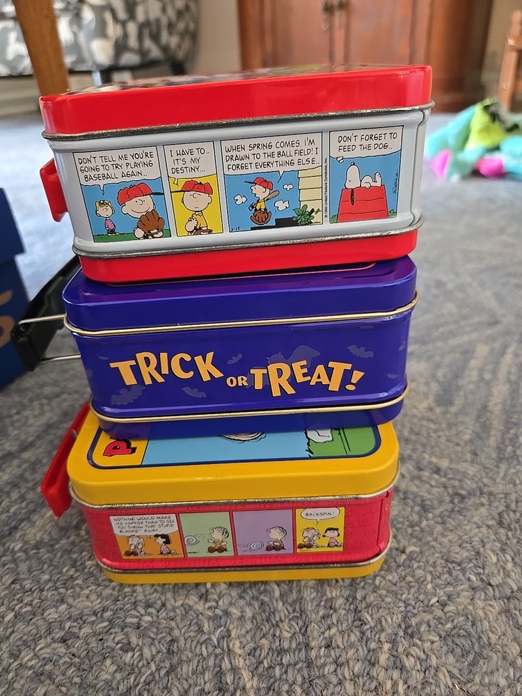 Peanuts Mini Lunchboxes Set Of 3
