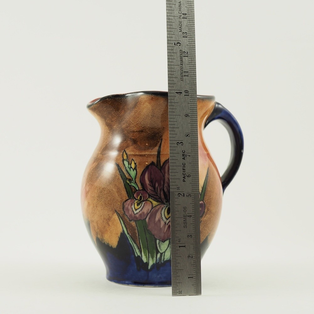 H & K Tunstall "IRIS" Handpainted Creamer Milk Pitcher Signed /g