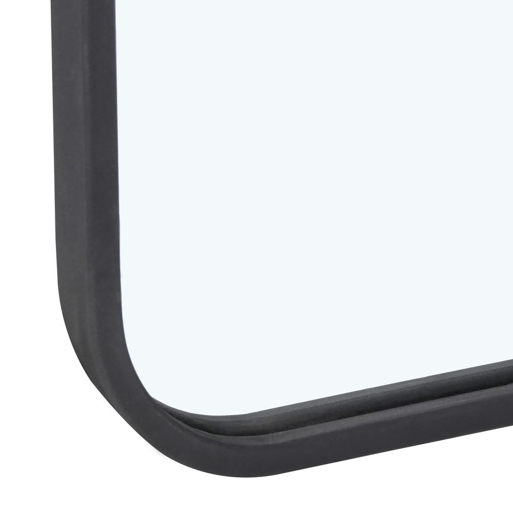 24" x 36" Rectangular Wall Mirror Metal Black Frame Bathroom Bedroom Decorative