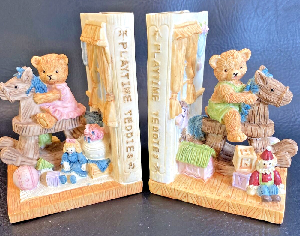 Playtime Teddies Book Ends