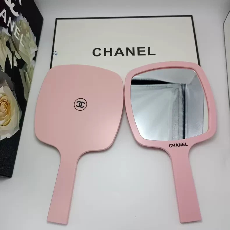 Chanel Handheld Mirror Pink Makeup Mirror