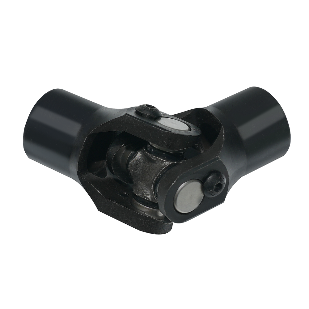 3/4" Round x 3/4" Smooth Round Steering U Joint Universal Black Steering Joints