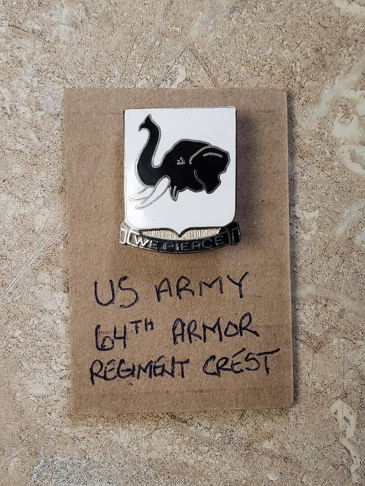 US Army 64th Armor Regiment Crest DUI