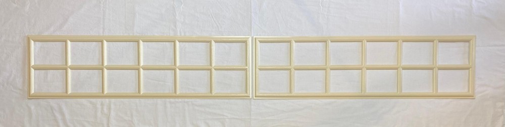 2 Amarr Stockton Replacement Inserts for Long Panel Amarr Garage Doors Almond