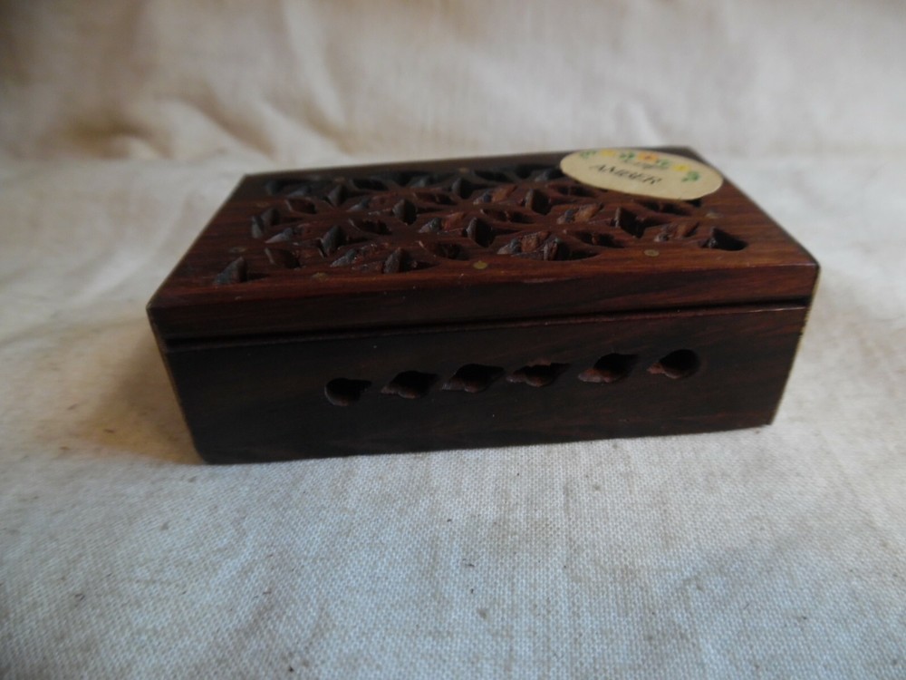 Box With Amber Incense With Ganesh On The Back