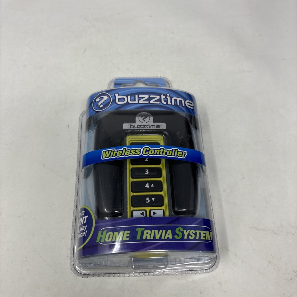 Buzztime Home Trivia System Wireless Controller Yellow New