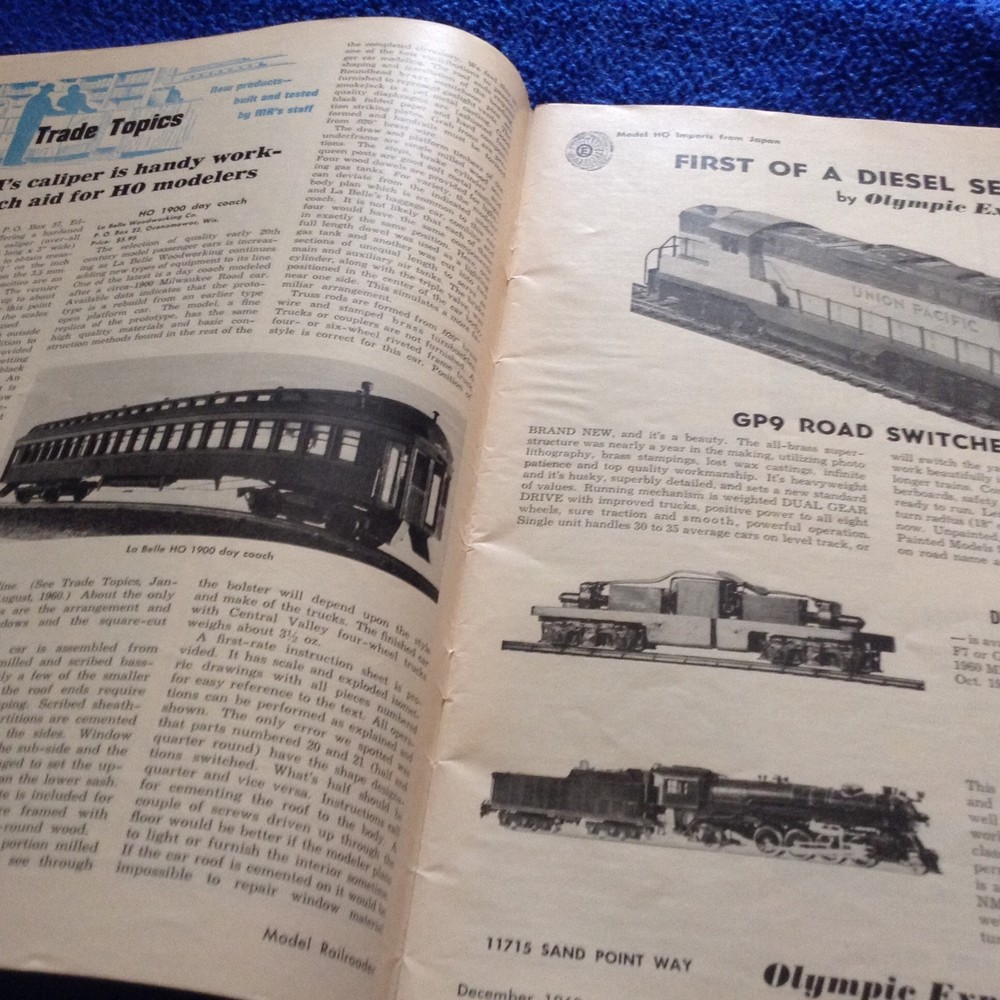 December 1960 Model Railroader Magazine