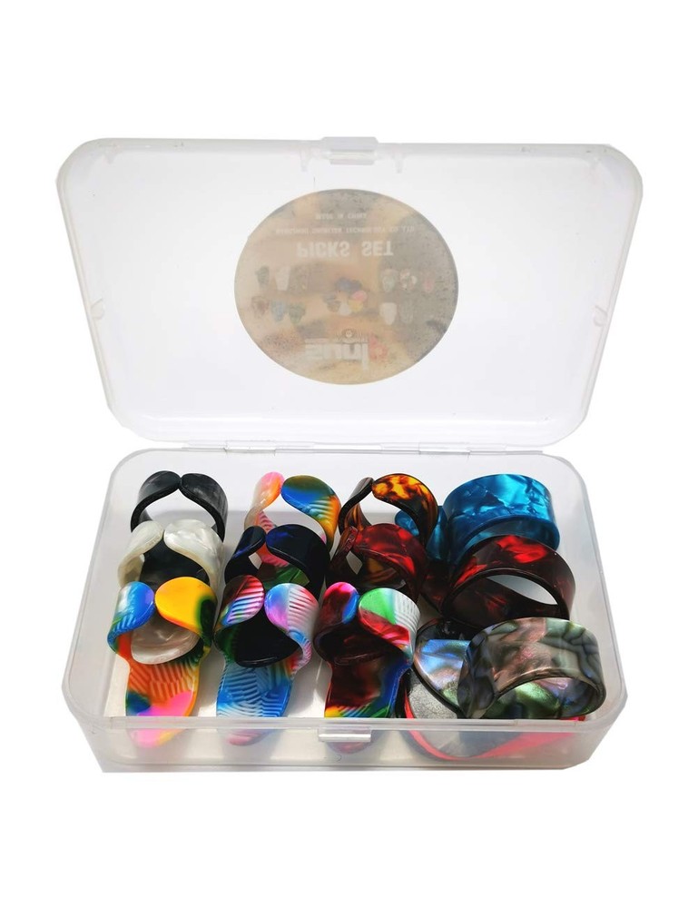 Thumb Finger Picks Plectrum With Plastic Picks,