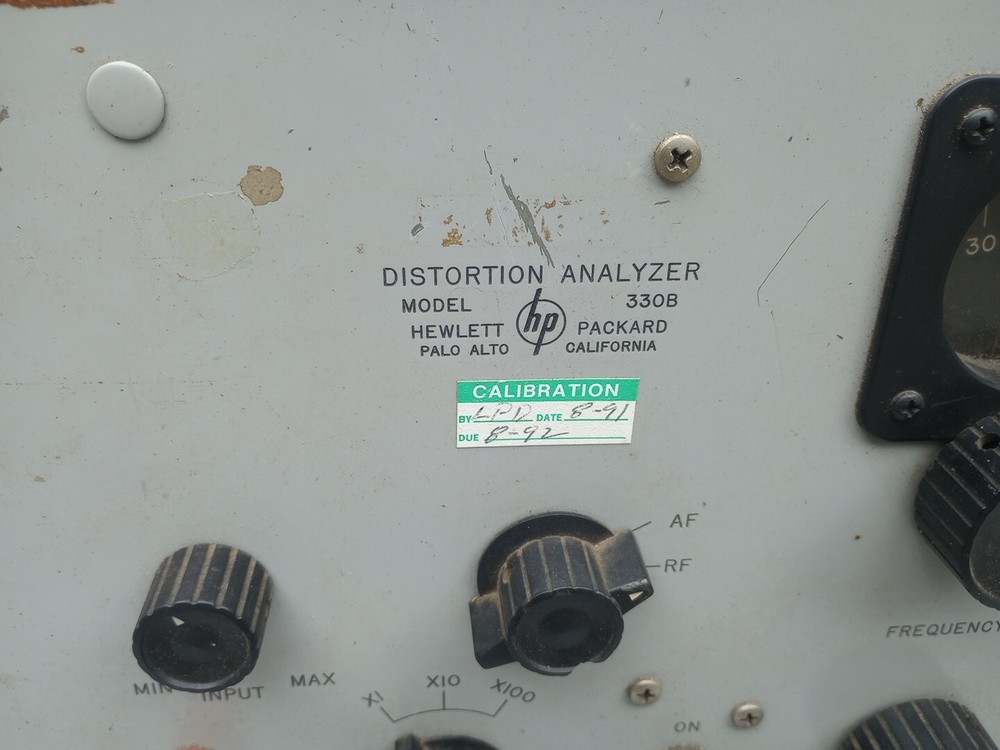 HP Model 330 B Distortion Analyzer