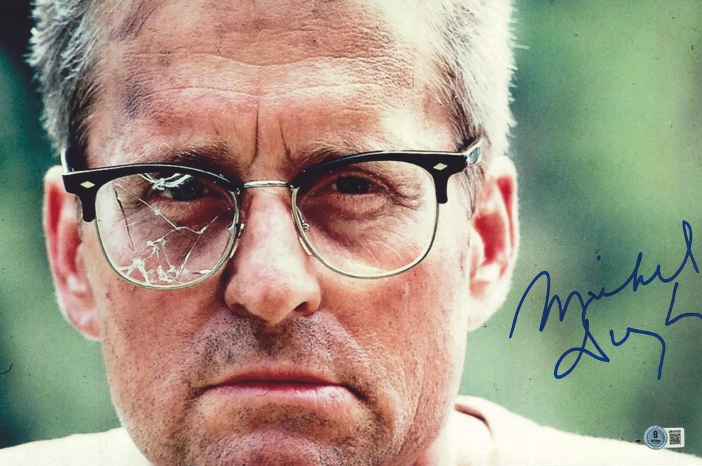 Michael Douglas Signed Autograph Falling Down 12X18 Photo Beckett BAS