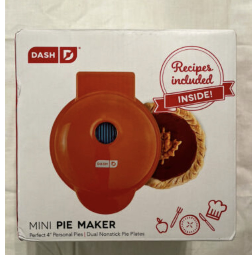 DASH MINI PIE MAKER NON-STICK MAKES PERFECT PERSONAL PIES NEW IN BOX MULTIPLE