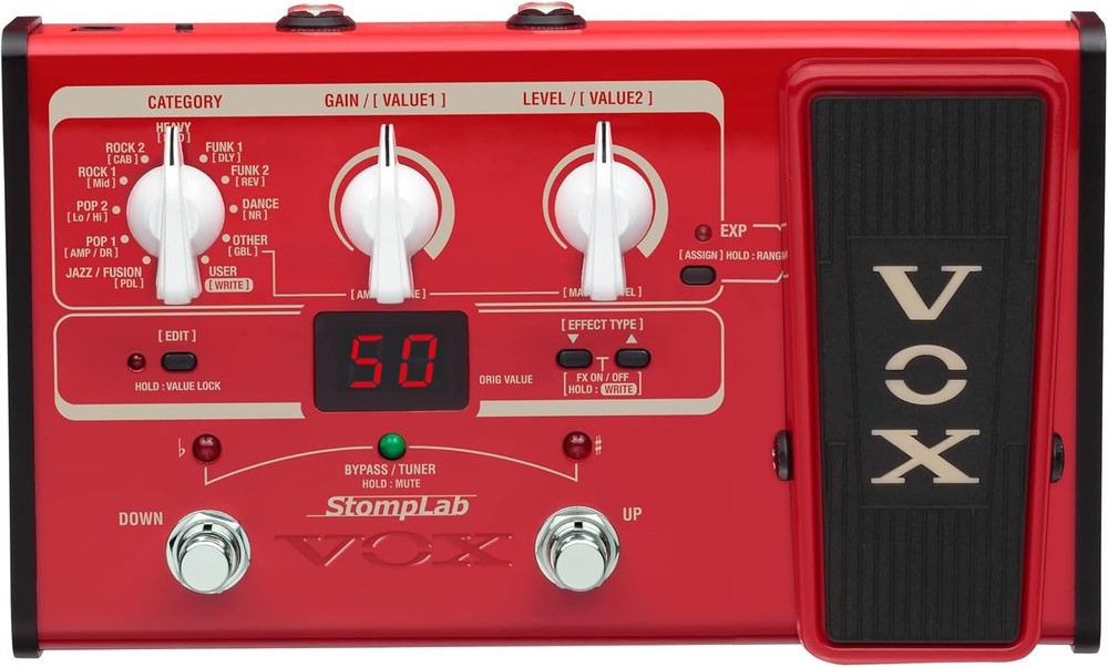 STOMPLAB SL2B equipped with compact multi -effector Expression pedal for VO