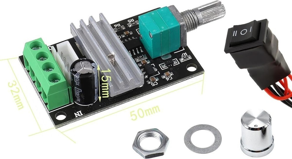 High-Quality 1203BB DC Motor Speed Controller - Adjustable, Reversible, Compact