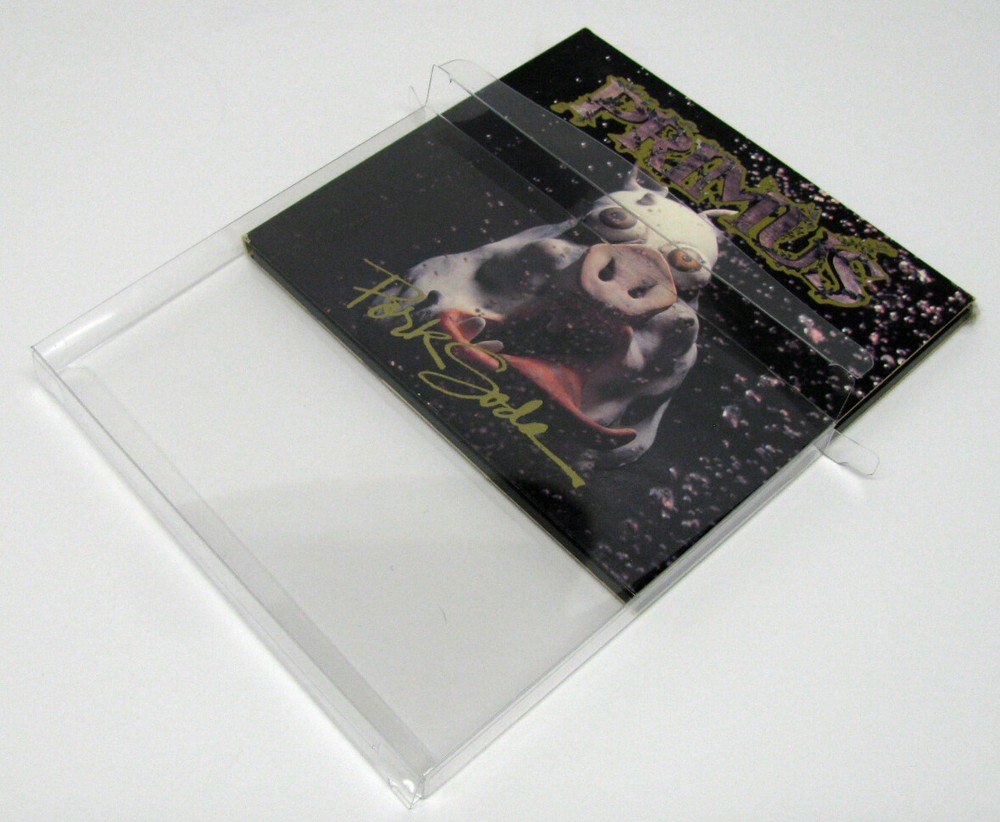 1x MUSIC CD CARDBOARD CD CASE - CLEAR PLASTIC PROTECTIVE BOX PROTECTOR SLEEVE