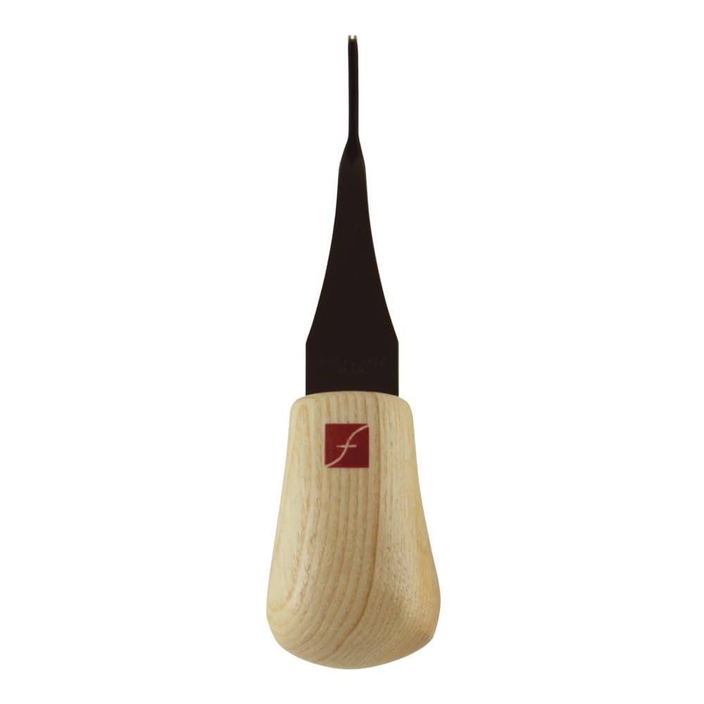 Palm V-Tool, High Carbon Steel, Solid Ash Handle, 1 mm, 45 Degrees (FR803)