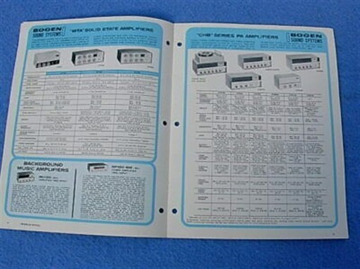 1960's Bogen Sound Systems Catalog No. 207B
