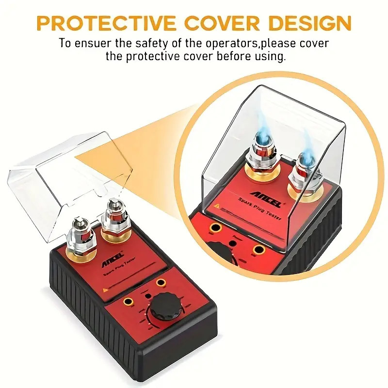 12V Spark Plug Tester Dual Hole Diagnostic Tool Gasoline Car Ignition Analyzer