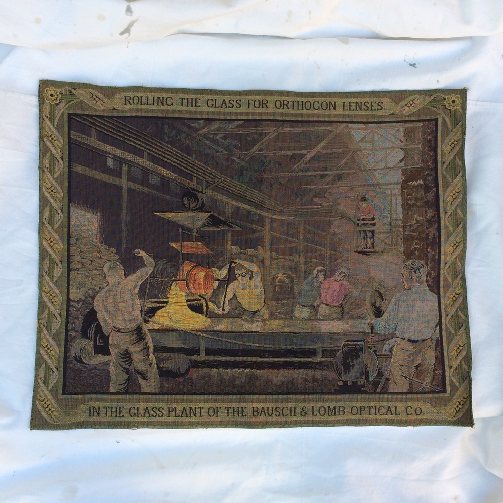 Colorful Antique Bausch & Lomb Tapestry